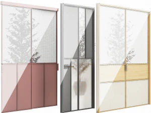 Set Modern Door 10 3D Model