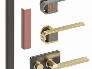 Set Modern Door 10 Modelo 3D
