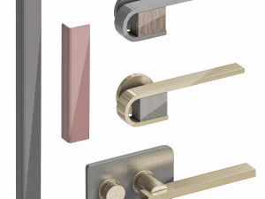 Set Modern Door 10 3D Model