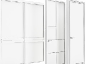 Set Modern Door 10 Modelo 3D