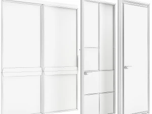 Set Modern Door 10 3D Model