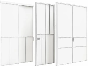 Set Modern Door 10 3D Model