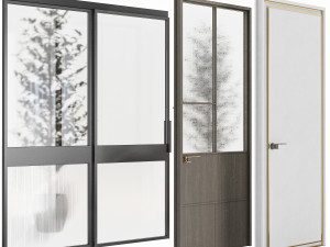 Set Modern Door 10 Modelo 3D