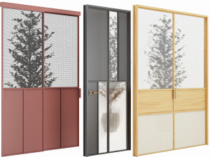 Set Modern Door 10 Modelo 3D