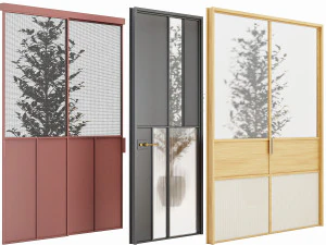 Set Modern Door 10 3D Model