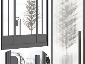 Set Modern Door 11 3D Model