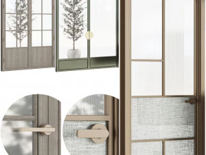 Set Modern Door 11 3D Model