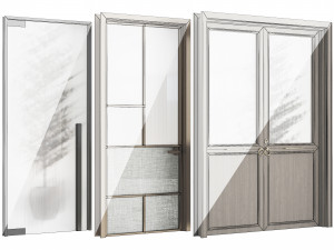 Set Modern Door 11 3D Model