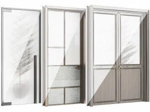 Set Modern Door 11 3D Model