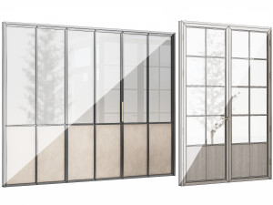 Set Modern Door 11 3D Model