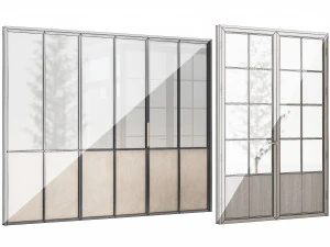 Set Modern Door 11 3D Model