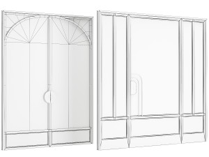 Set Modern Door 11 3D Model