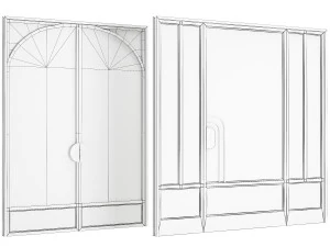 Set Modern Door 11 3D Model