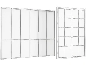 Set Modern Door 11 3D Model