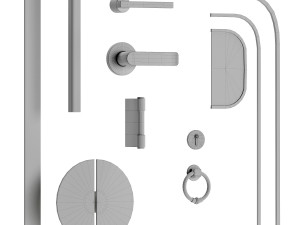 Set Modern Door 11 3D Model