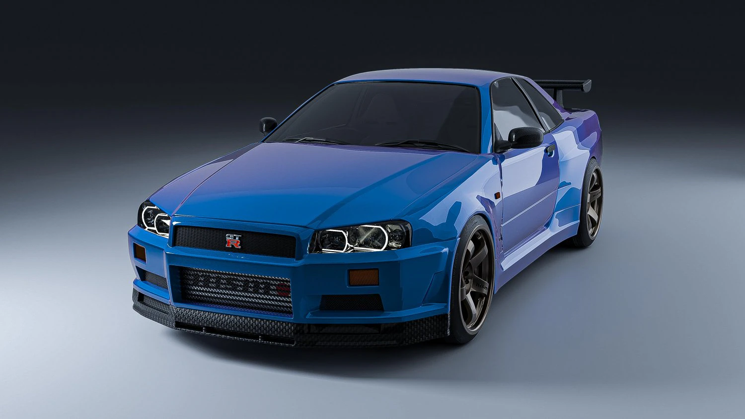 Nissan skyline GTR 3D Model .c4d .max .obj .3ds .fbx .stl .blend 