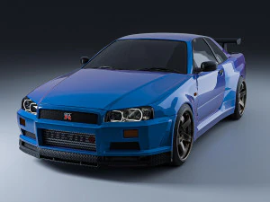 Horizonte da Nissan GTR Modelo 3D