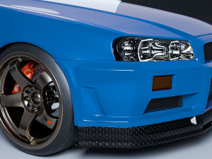 Nissan skyline GTR Modelo 3D