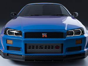 Nissan skyline GTR Modelo 3D