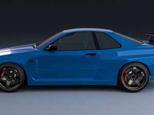 Nissan skyline GTR Modelo 3D