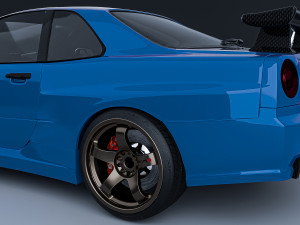 Nissan skyline GTR Modelo 3D
