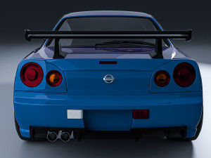 Nissan skyline GTR Modelo 3D
