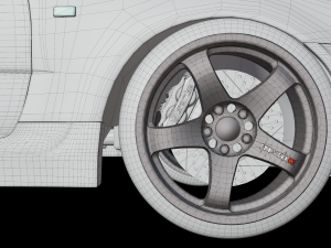 Nissan skyline GTR Modelo 3D