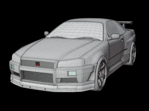 Nissan skyline GTR Modelo 3D