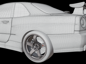 Nissan skyline GTR Modelo 3D