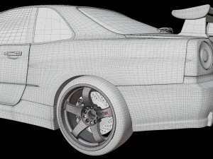 Nissan skyline GTR 3D Model