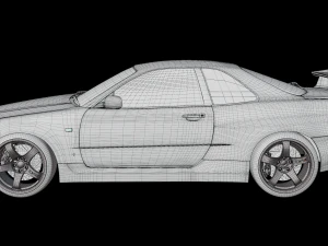Nissan skyline GTR 3D Model