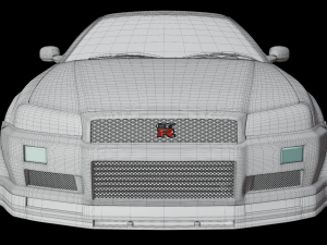 Nissan skyline GTR Modelo 3D