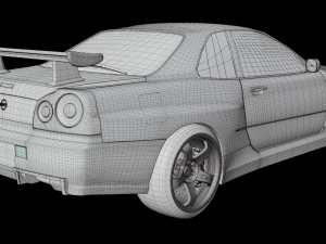 Nissan skyline GTR Modelo 3D