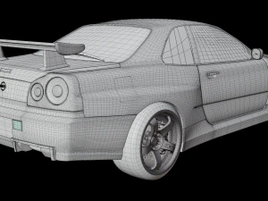 Nissan skyline GTR 3D Model