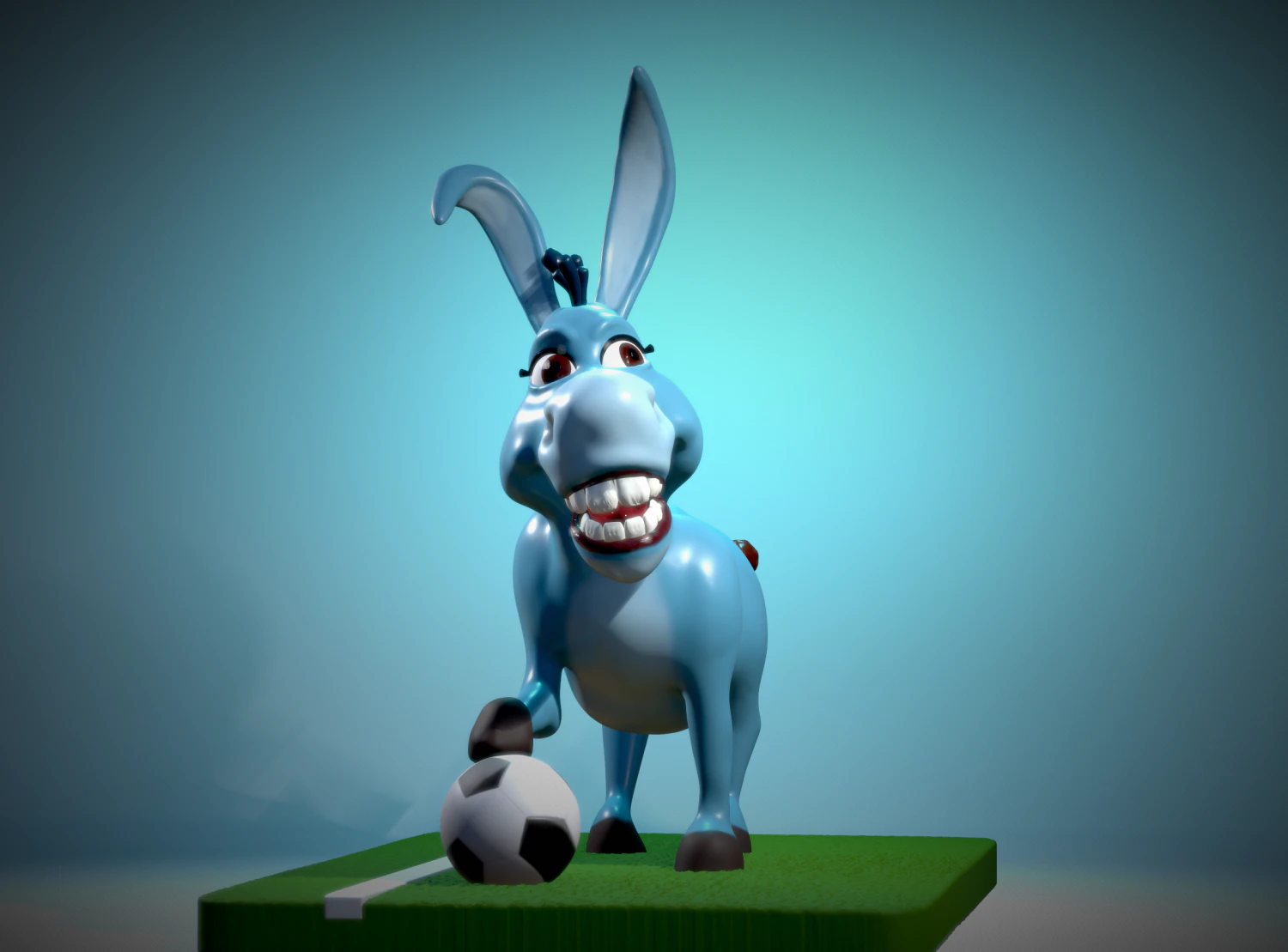 Asino campione sport File stl per stampa 3d 3D Print Model .c4d .max .obj .3ds .fbx .stl .blend 