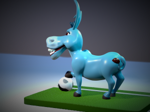 Asino campione sport File stl per stampa 3d 3D 프린트 모델