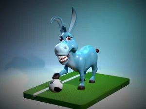Asino campione sport File stl per stampa 3d 3D Print Model