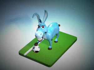 Asino campione sport File stl per stampa 3d 3D Print Model