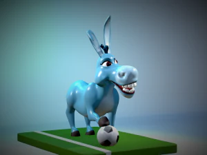 Asino campione sport File stl per stampa 3d 3D Print Model