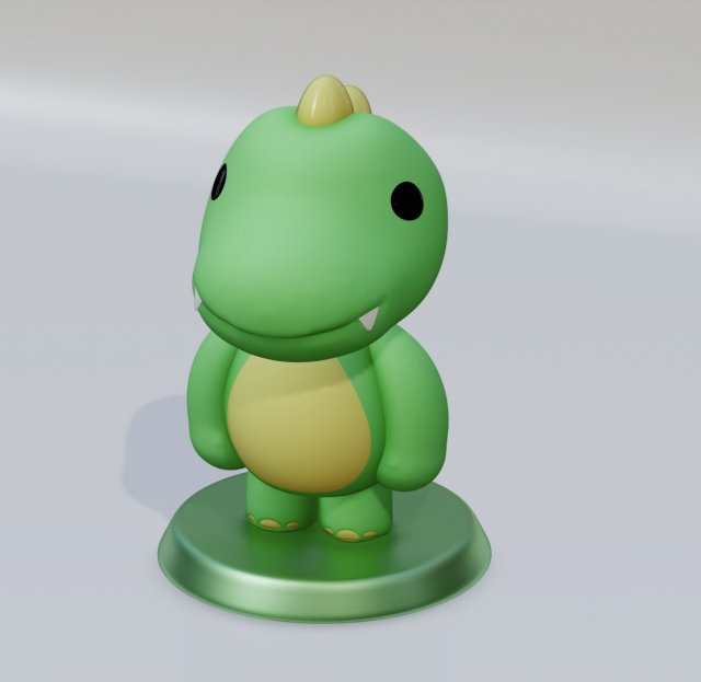 Draghetto chibi- chibi mini dragon 3D Print Model .c4d .max .obj .3ds .fbx .stl .blend 