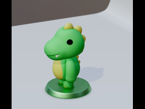 Draghetto chibi- chibi mini dragon 3D Print Model