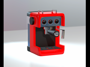 Macchina da Caffe espresso - Espresso coffee machine file stl 3D-printmodel