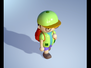 Boy scout kids - file stl model3d print3d Modello di stampa 3D