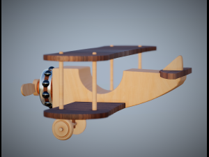 Aereoplano giocattolo - toy airplane file stl Model do druku 3D