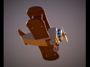 Aereoplano giocattolo - toy airplane file stl Model do druku 3D