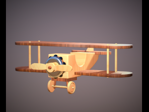 Aereoplano giocattolo - toy airplane file stl Model do druku 3D