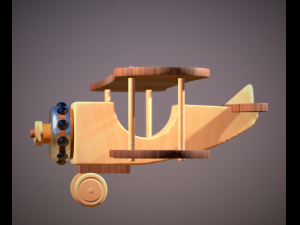 Aereoplano giocattolo - toy airplane file stl Model do druku 3D
