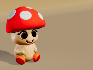 Funghetto - MUSHROOM file stl per stampa 3d 3D Принт Модель