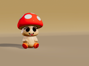 Funghetto - MUSHROOM file stl per stampa 3d 3D Принт Модель