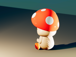 Funghetto - MUSHROOM file stl per stampa 3d 3D Принт Модель